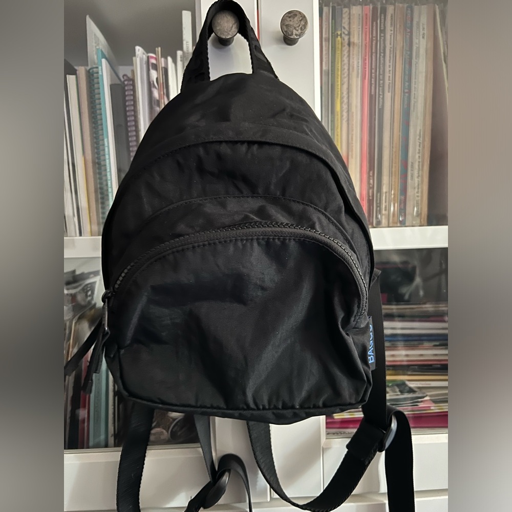 BAGGU Mini Nylon Black Backpack